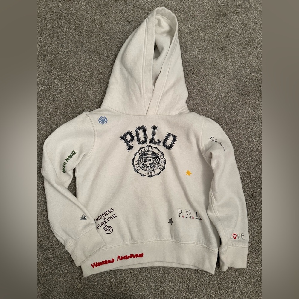 Polo by Ralph Lauren White Hoodie